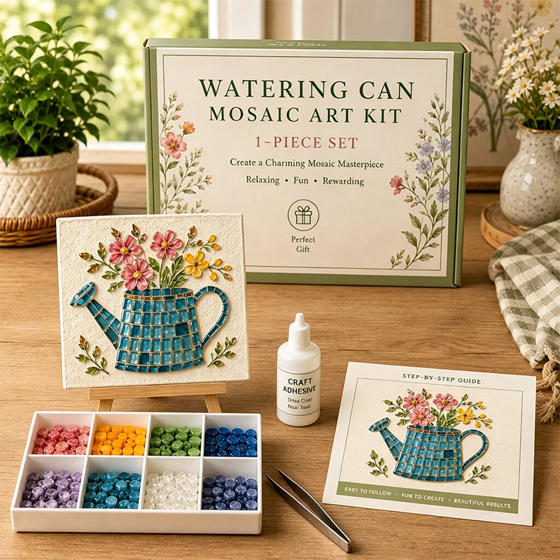 🎨Watering Can Mosaic Art Kit-Create a Charming Mosaic Masterpiece