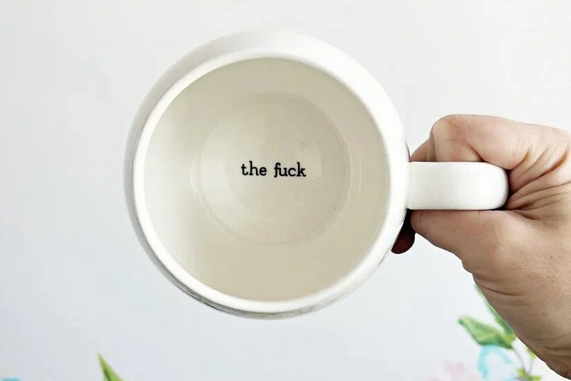 😂 What The? Ball Mug | Hidden Message Ceramic Mug