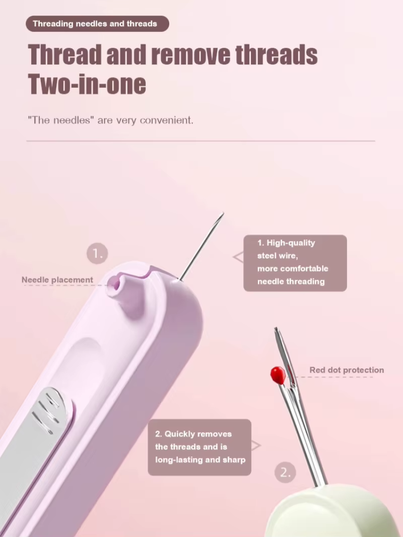 2-in-1 Needle Threader Seam Ripper
