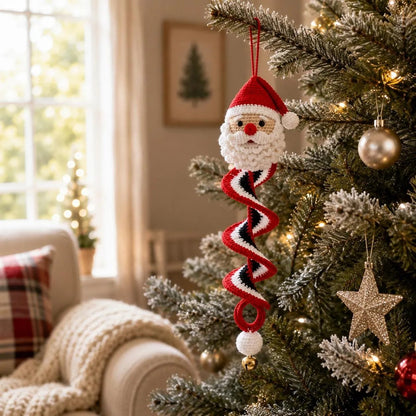 ☃️ Crochet Snowman Spiral Ornament DIY Kit