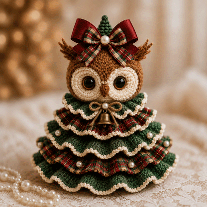 🎄Crochet Animal Christmas Tree DIY Kit