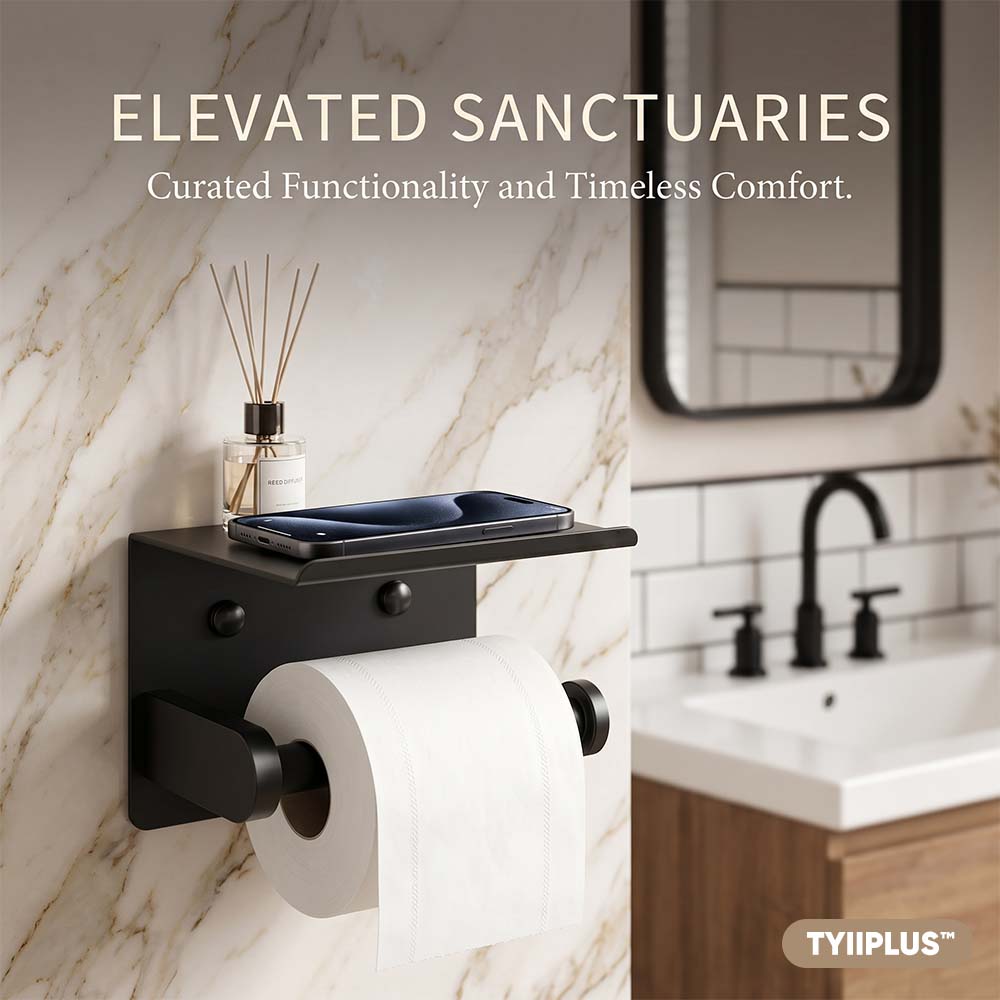 TYIIPLUS™ Toilet Paper Holder with Shelf