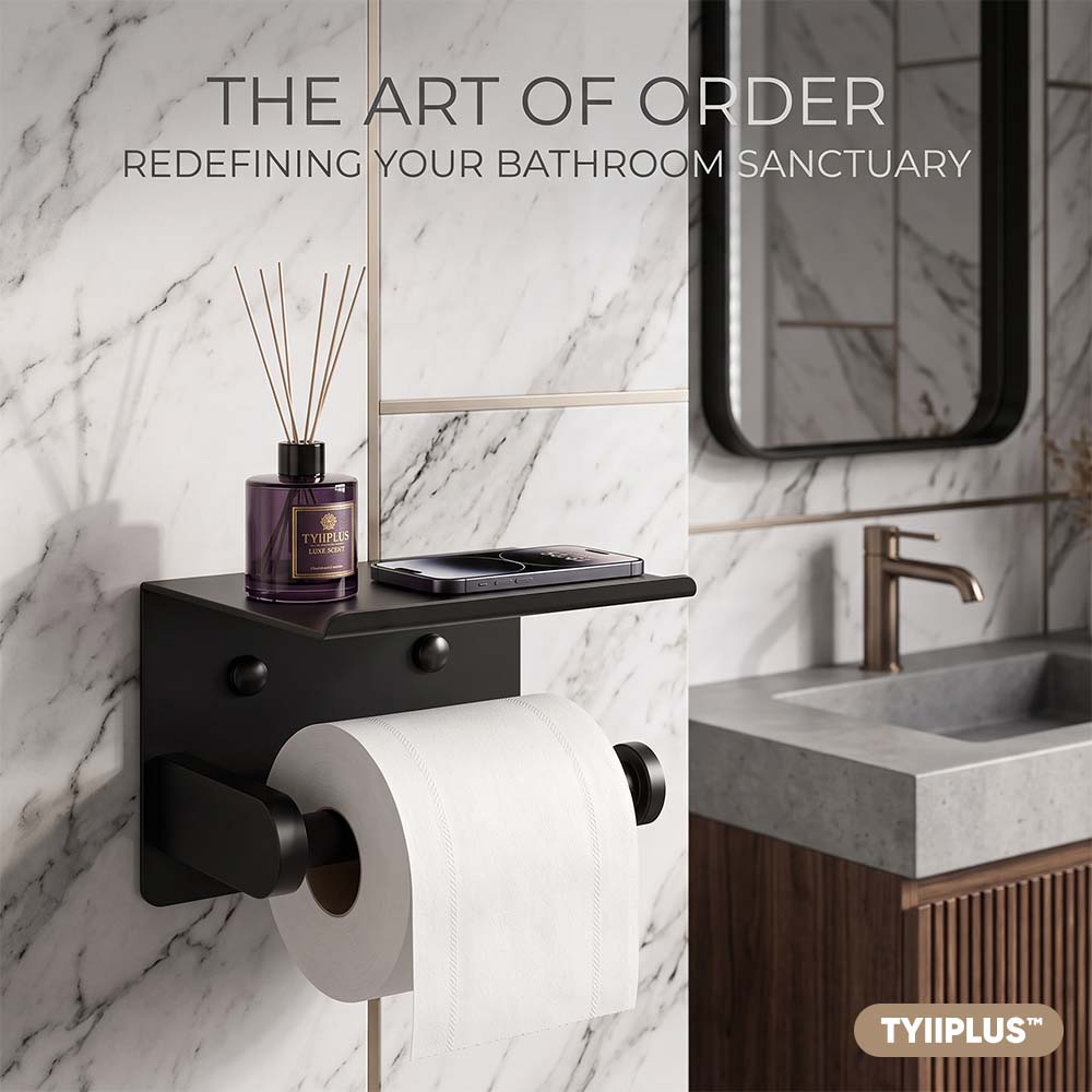 TYIIPLUS™ Toilet Paper Holder with Shelf