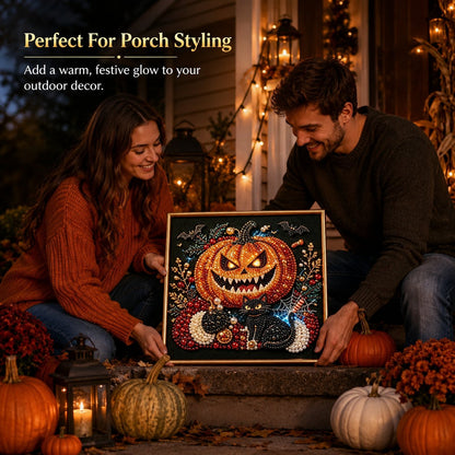 🖤 Premium 3D Pearl Dark Gothic Diamond Painting Art Kit | Luxury Flocked Canvas with Scratch-Resistant Non-Fading Pearl Beads DIY Dark Academia Decor 💀🕯️✨