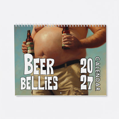 😂🍺Beer Belly Funny 2027 Wall Calendar
