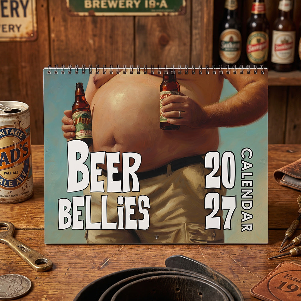 😂🍺Beer Belly Funny 2027 Wall Calendar