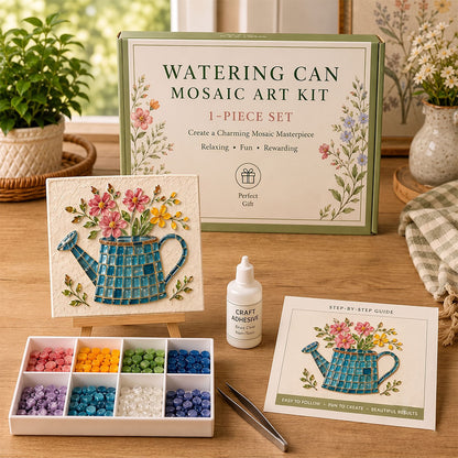 🐋🌊 DIY Sea Glass Mosaic Art Kit – Create Beautiful Ocean-Inspired Artwork with Colorful Glass Pieces