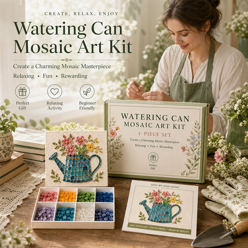 🎨Watering Can Mosaic Art Kit-Create a Charming Mosaic Masterpiece