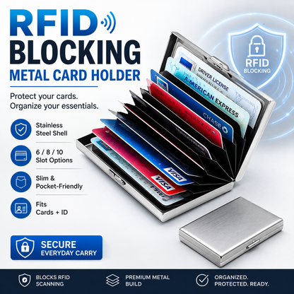 Tyiiplus™ RFID Blocking Metal Card Holder