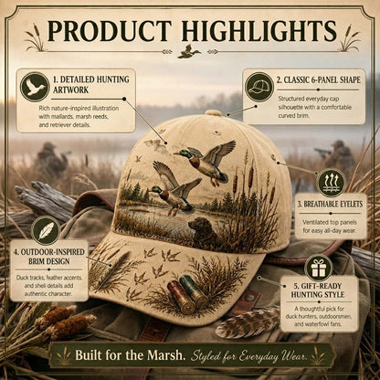 🦆 DUCK HUNTING WILD & READY HAT