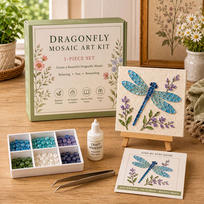 🐋🌊 DIY Sea Glass Mosaic Art Kit – Create Beautiful Ocean-Inspired Artwork with Colorful Glass Pieces