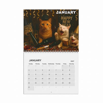 🍺🐱Drunk Cats 2027 Calendar