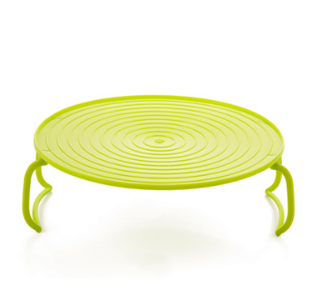 Foldable Microwave Tray Rack – Double Layer, Cool-Touch Handles, BPA-Free & Space-Saving