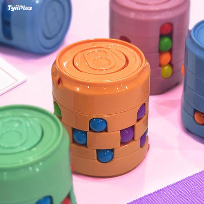 Rotating Magic Bean Puzzle Cube – Multicolour Fun for Kids & Adults