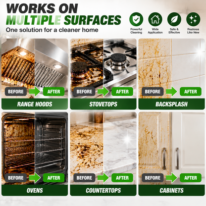 Kitchen Degreaser Spray – Heavy-Duty Grease Remover for Stoves, Ovens & Cabinets