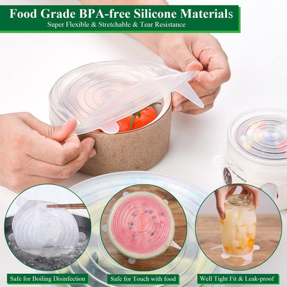 Reusable Silicone Stretch Lids