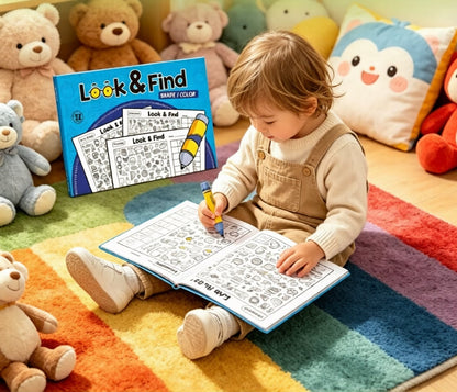 ✍️🧠Interactive Look & Find Colouring Book