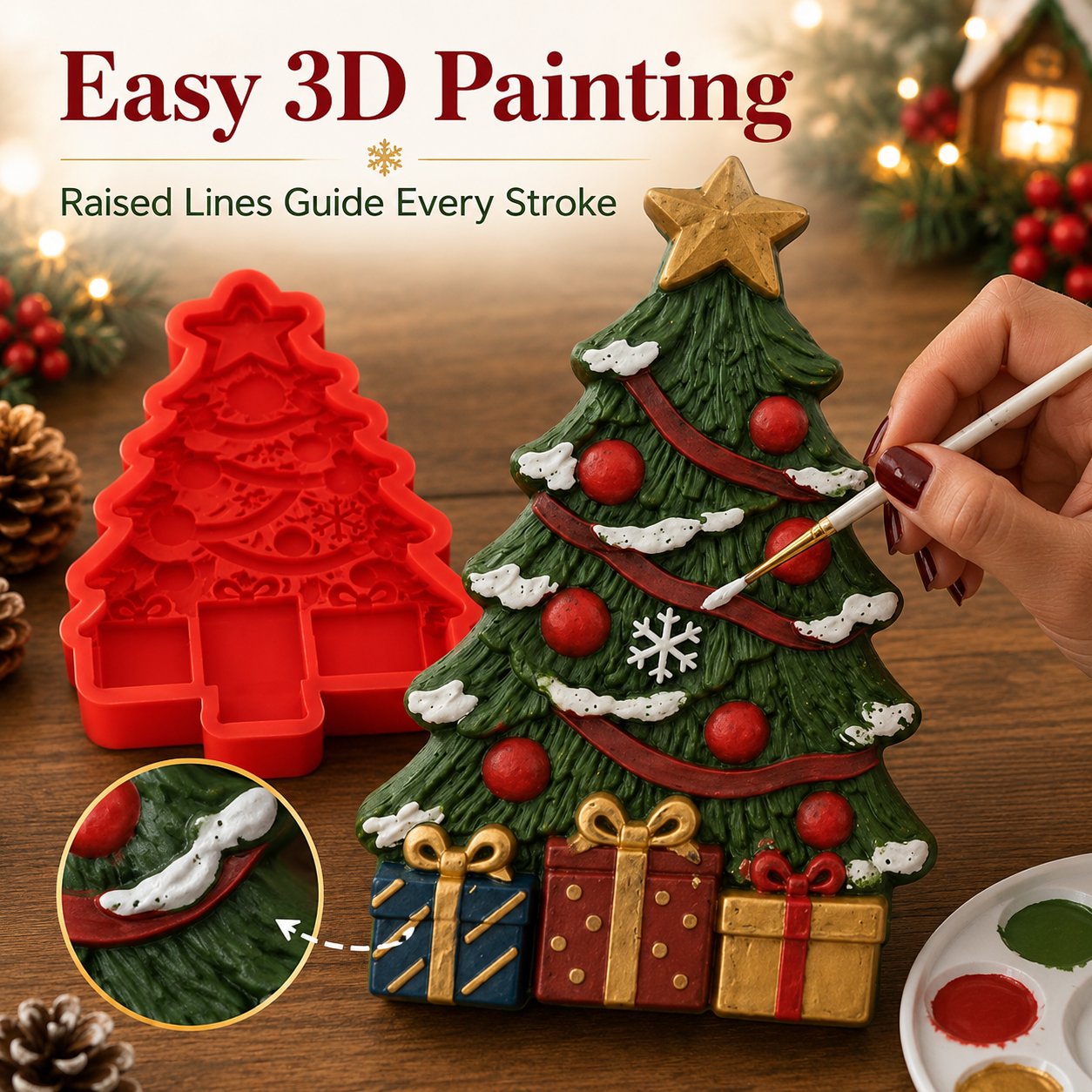 🎄 DIY Christmas Ornament Mold Kit | Craft Your Own Festive Magic ✨