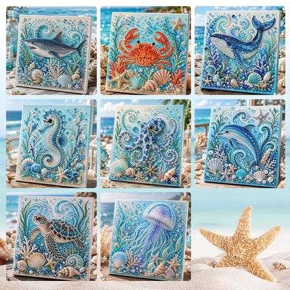🌊✨ Ocean Theme Pearl Art DIY Kit – Relaxing DIY Craft to Create Stunning Coastal Artwork