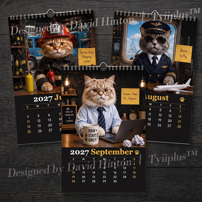 😹The Daily Grind: Cats at Work 2027 Calendar