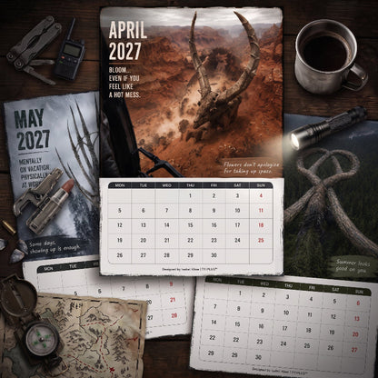 Beyond Nature 2027 Wall Calendar – Strange & Ancient Creatures | A4 Fantasy Wildlife Calendar