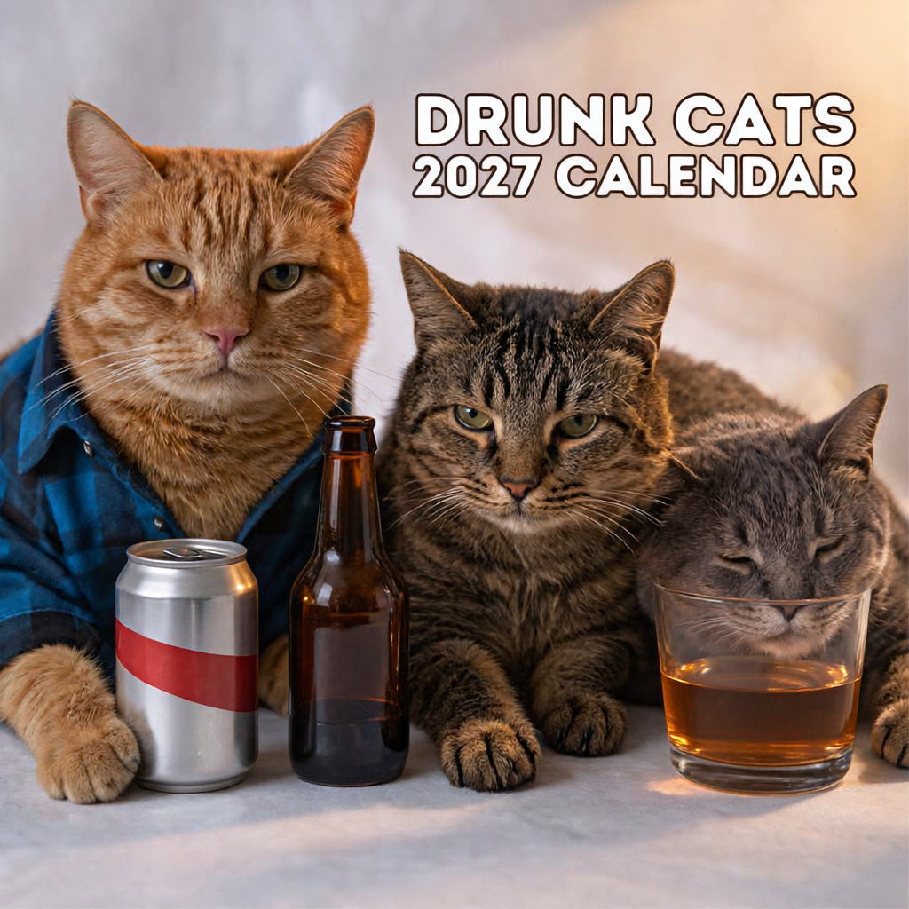 🍺🐱Drunk Cats 2027 Calendar