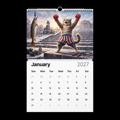 🎬🐱Cats in Movies 2027 Calendar – Funny Movie-Inspired Cat Wall Calendar