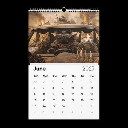 🎬🐱Cats in Movies 2027 Calendar – Funny Movie-Inspired Cat Wall Calendar