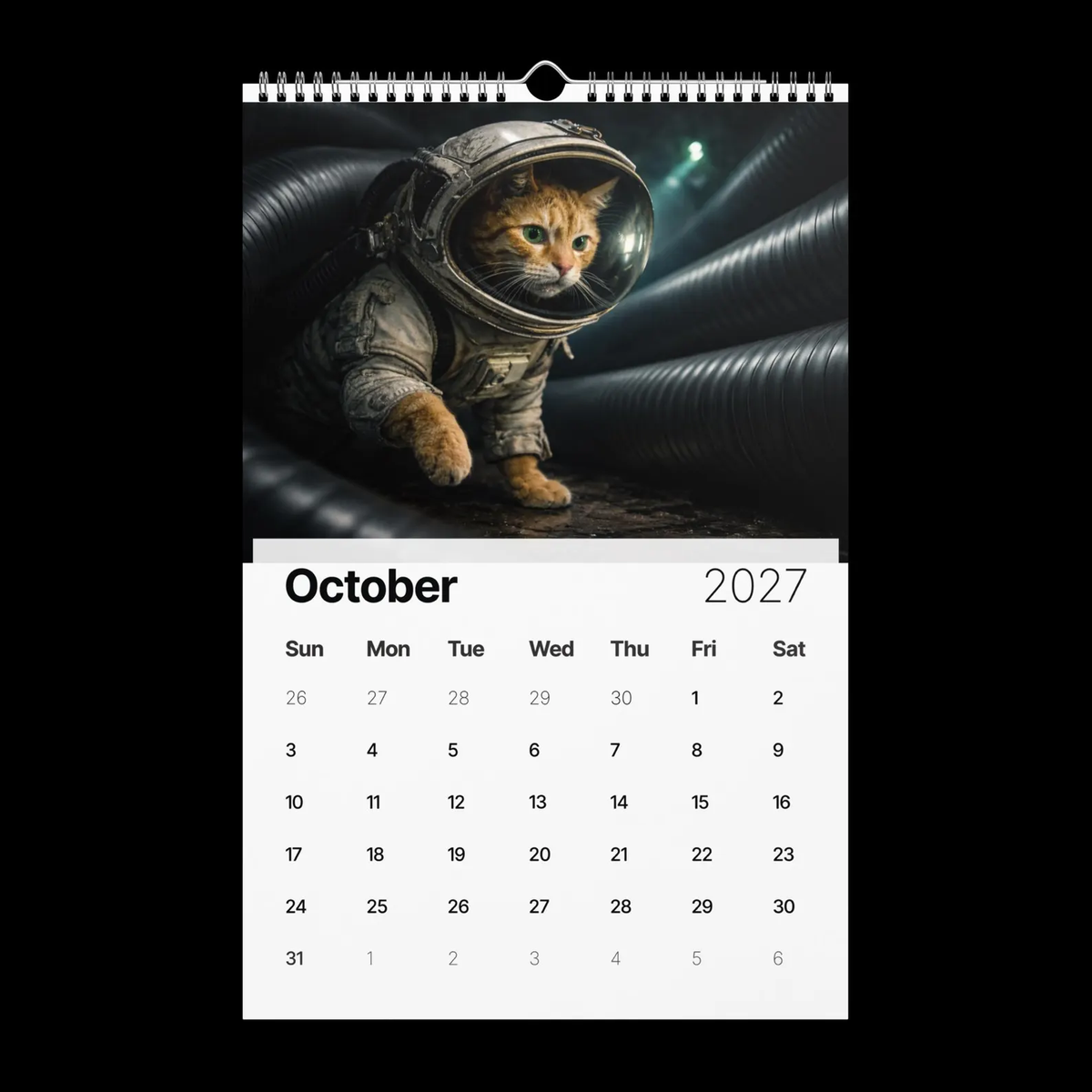 🎬🐱Cats in Movies 2027 Calendar – Funny Movie-Inspired Cat Wall Calendar