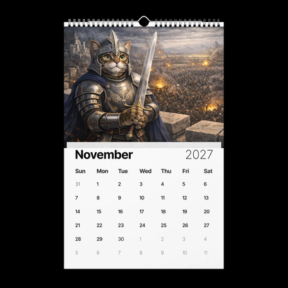 🎬🐱Cats in Movies 2027 Calendar – Funny Movie-Inspired Cat Wall Calendar