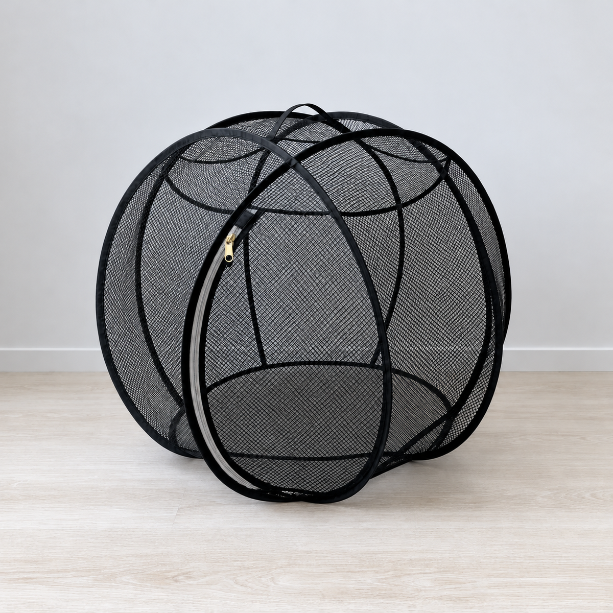 Foldable Pop Up Mesh Cat Playpen, 27.5in Portable Spherical Pet Enclosure, Safe Outdoor Play Tent for Cats Small Dogs Rabbits Guinea Pigs