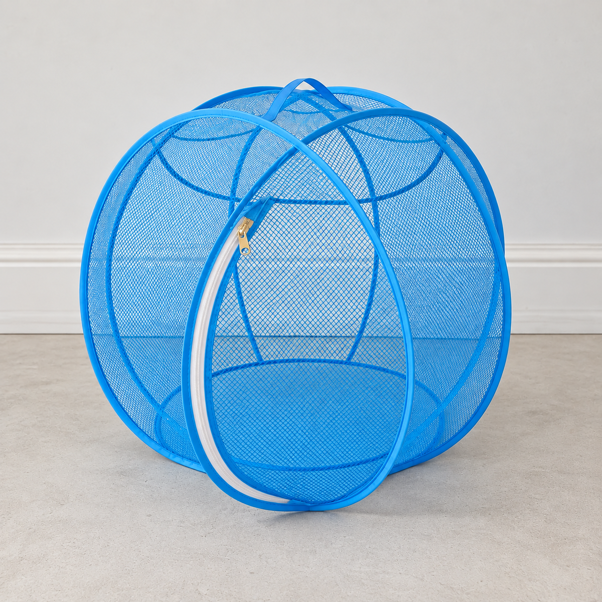 Foldable Pop Up Mesh Cat Playpen, 27.5in Portable Spherical Pet Enclosure, Safe Outdoor Play Tent for Cats Small Dogs Rabbits Guinea Pigs