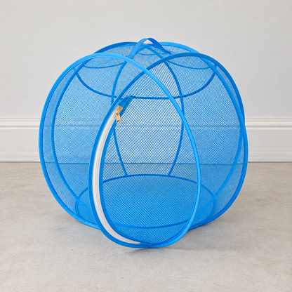 Foldable Pop Up Mesh Cat Playpen, 27.5in Portable Spherical Pet Enclosure, Safe Outdoor Play Tent for Cats Small Dogs Rabbits Guinea Pigs