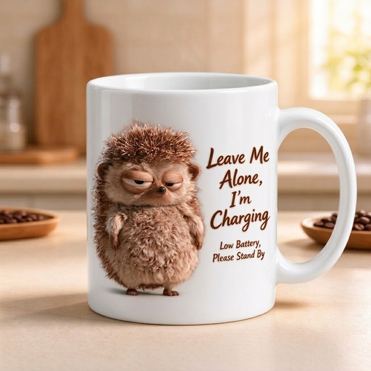 Cute Hedgehog Coffee Mugs – 3 Funny Designs
