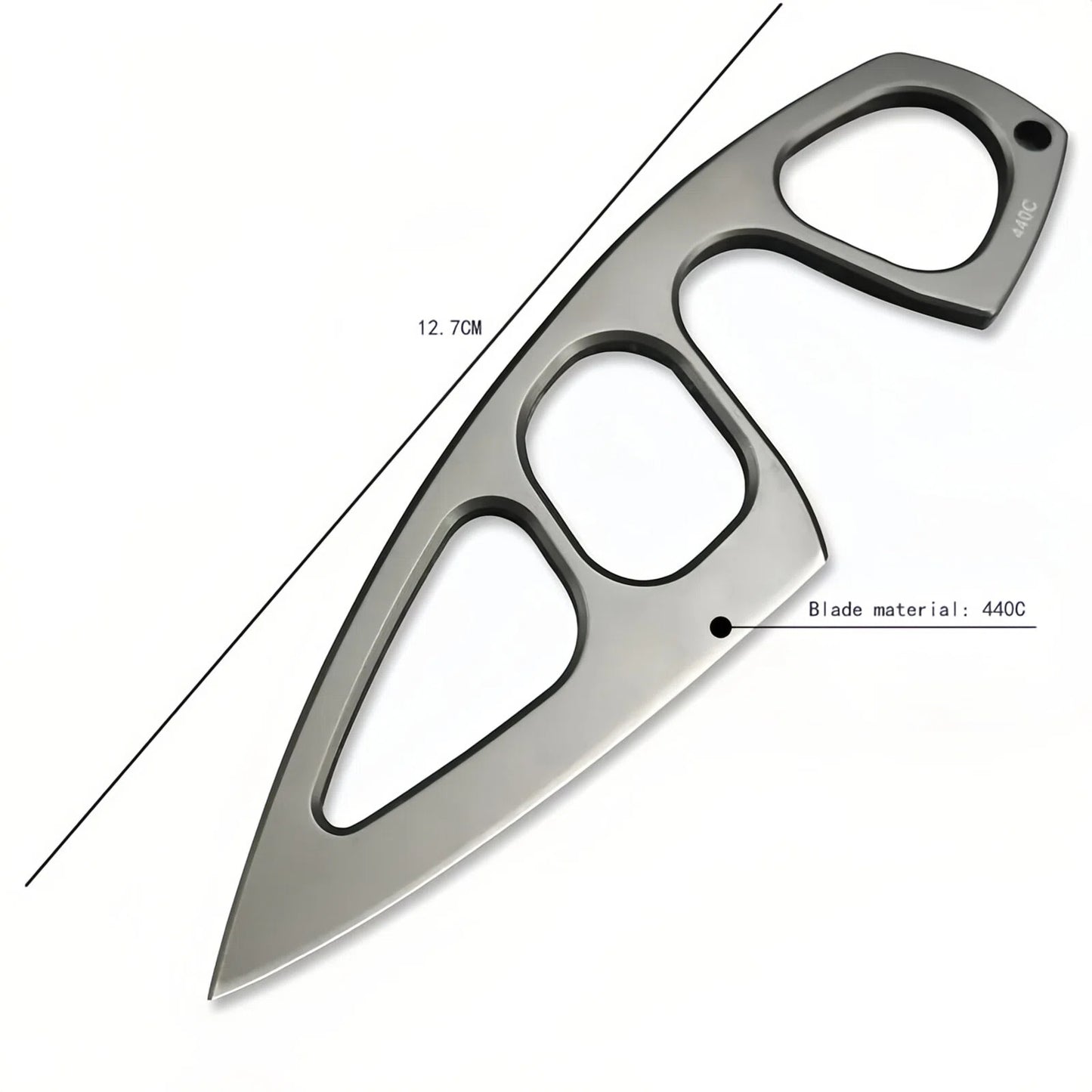 TyiiPlus Tactical EDC Knife with Multi-Carry Sheath & Belt Clip