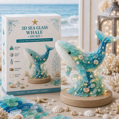 🌊✨ DIY 3D Sea Glass Art Kit – Beginner-Friendly, No Experience Needed | Coastal & Christmas Collection
