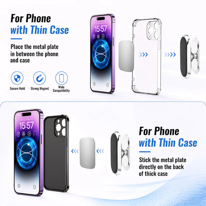 Magnetic Phone Holder for Car, Tablet Mount, 360° Rotation