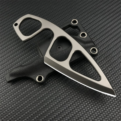 TyiiPlus Tactical EDC Knife with Multi-Carry Sheath & Belt Clip