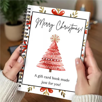 🔥🎁Ready for Christmas!🎅Christmas Gift Card Booklet -👍DIY Spiral-Bound Christmas Gift Card Holder Book