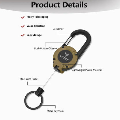 ✨VIEJKLG Heavy‑Duty Retractable Keychain