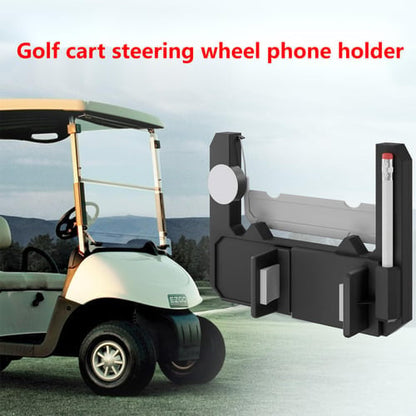 ⛳ Clip-On Phone Holder for Golf Cart Steering Wheel – Quick Install & Firm Grip