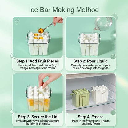 Homemade Reusable Icecream Maker Silicone Mold