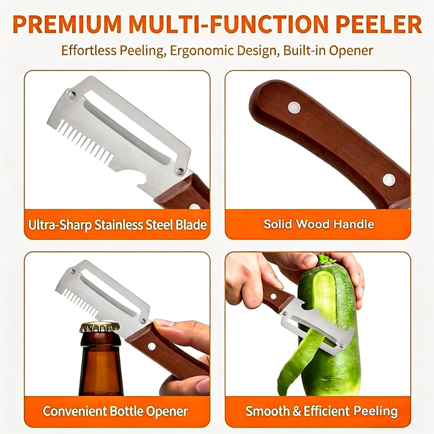 3-in-1 Multifunctional Vegetable Peeler