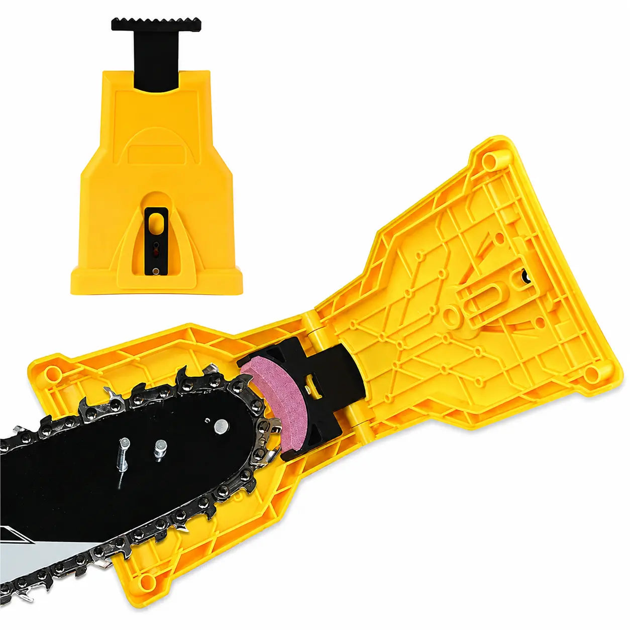 TYIIPLUS™ Portable Bar-Mounted Chainsaw Sharpener – Fast Chain Sharpening Tool for 14"–20" Chainsaws