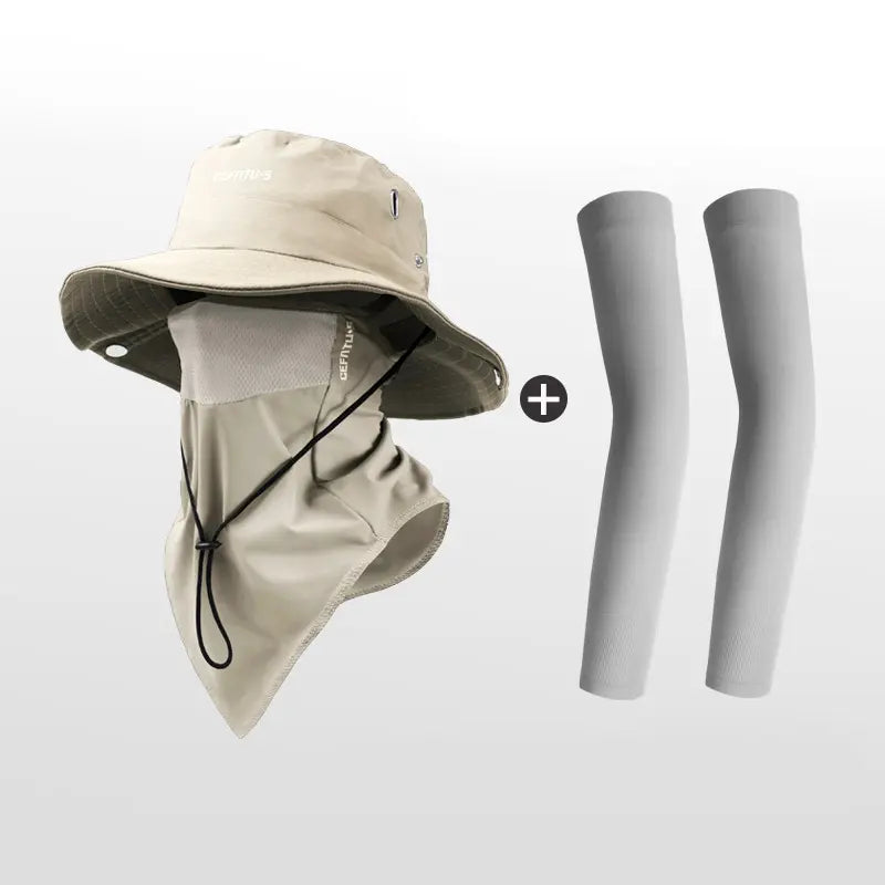 Unisex Sun Protection Hat with Neck Flap