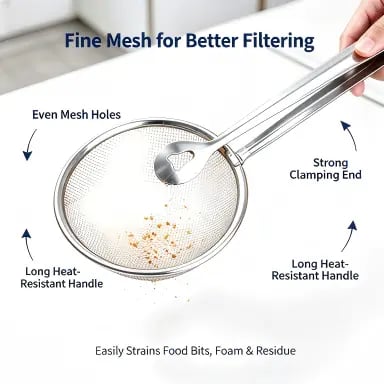 🔥Tyiiplus™ 2-in-1 Stainless Steel Strainer Tongs – Grab, Drain & Serve with One Tool