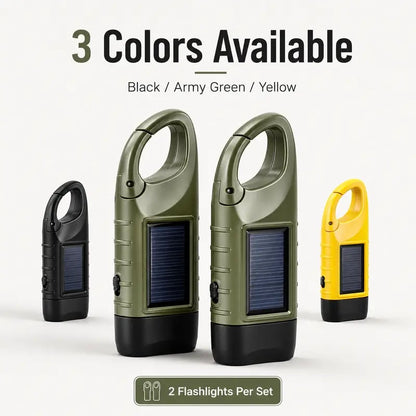 🔦Tyiiplus™ Hand Crank Flashlights – USB-C Rechargeable Emergency Lights