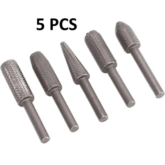 Free Shipping🔥5PCS Tungsten Carbide Rotary File Set – Fast Shaping, Carving & Grinding