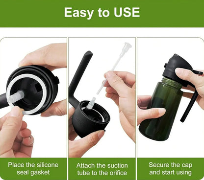 2-in-1 Glass Oil Sprayer & Dispenser – Leak-Proof Kitchen Bottle