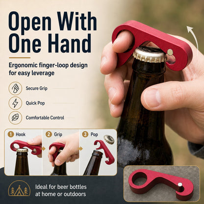 One-Handed Magnetic Bottle Opener